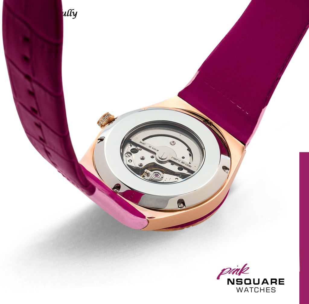 NSQUARE PINK Gracefully Automatic Watch-40mm  NP01.3|NSQUARE PINK 蝴蝶系列 自動錶-40毫米  NP01.3