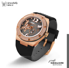 Load image into Gallery viewer, NSQUARE PINK Gracefully Automatic Watch-40mm  NP01.5|NSQUARE PINK 蝴蝶系列 自動錶-40毫米  NP01.5