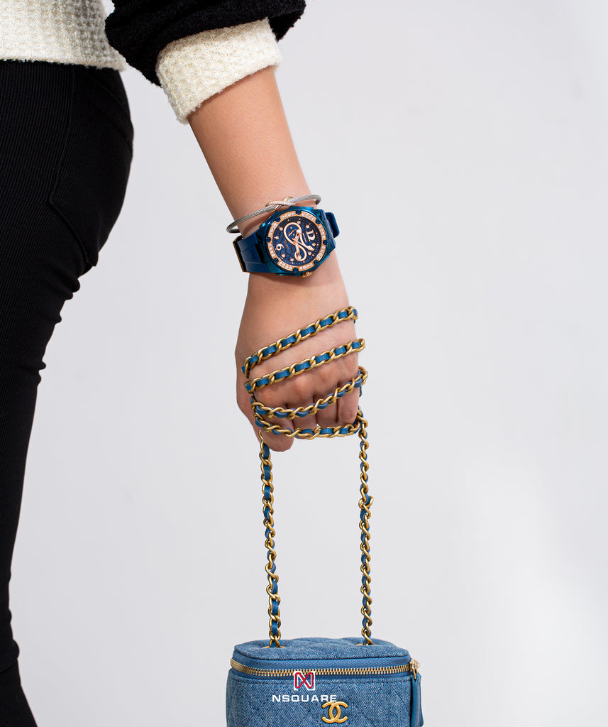 NSquare SnakeQueen 39mm Automatic Watch N48.12 Noble Blue|NSquare蛇后39毫米系列 自動錶 N48.12 貴侯藍
