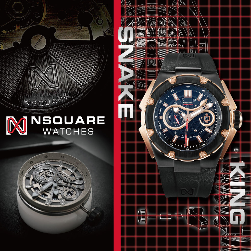 NSQUARE SnakeKing Automatic Watch-46mm N10.8 Devil Gold Ceramic|NSQUARE 蛇皇系列 自動錶-46毫米  N10.8魔王金陶瓷