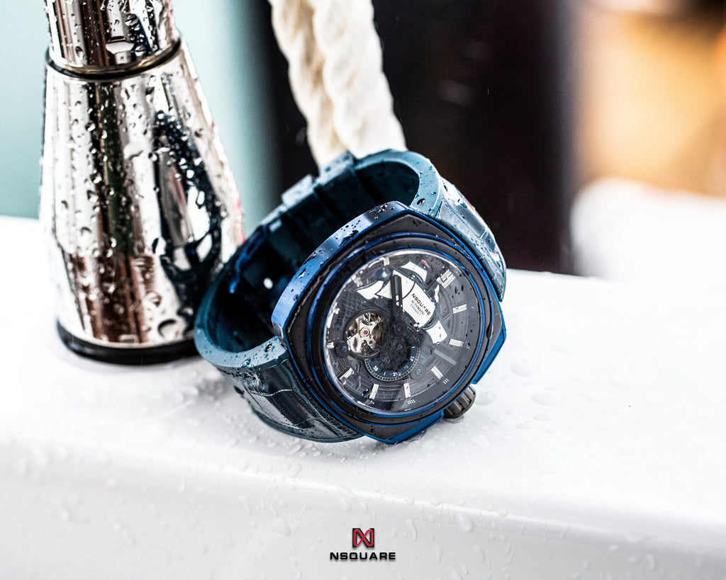 NSQUARE VOYAGER Automatic Watch -51mm  N25.2 Blue/Black|NSQUARE 旅遊者 自動錶-51毫米  N25.2 藍色/黑色