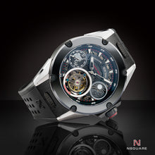 Load image into Gallery viewer, NSQUARE DYNAMIC RACE TOURBILLON WATCH 46MM N33.1 STEEL/CERMAIC BLACK LIMITED EDITION|NSQUARE DYNAMIC RACE陀飛輪46毫米 N33.1 鋼/黑陶瓷 限量版