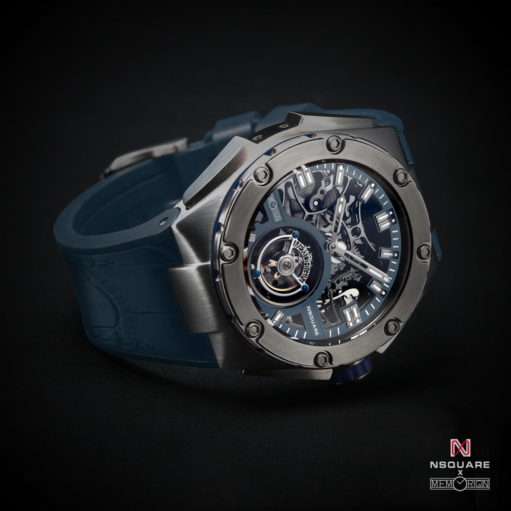 NSQUARE NM01-TOURBILLON Watch - 46mm  N35.5 Blue|NM01-陀飛輪 46毫米  N35.5藍色