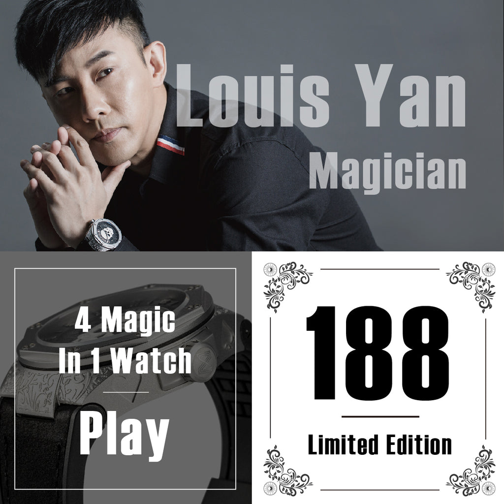 The Magician Watch 46mm N44.3 Magic SS/Black LIMITED EDITION