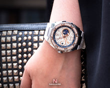 Load image into Gallery viewer, NSquare SnakeQueen39mm Automatic Watch - N48.3 RG/White|NSquare蛇后39毫米系列 自動錶. N48.3玫瑰金色/白色