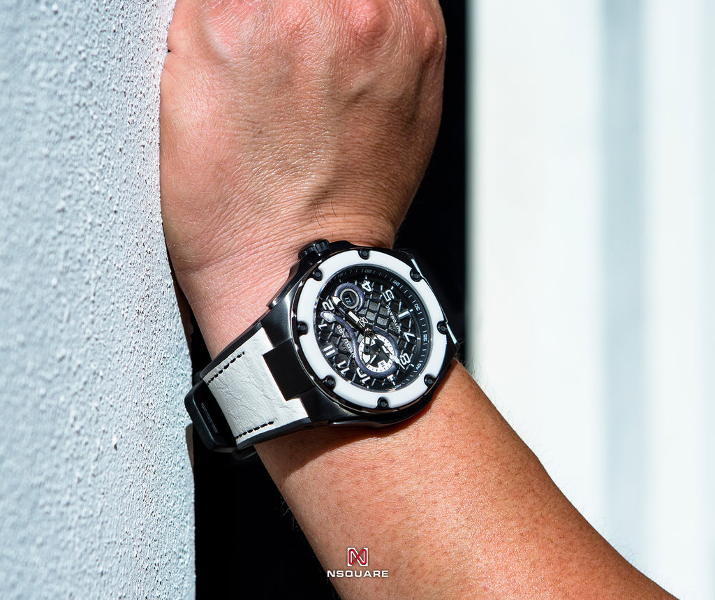NSquare Snake Special Edition Automatic Watch - 46mm N51.1 White Ceramic|NSquare 蛇系列 特別版本 自動錶 - 46毫米腕錶 N51.1 白色陶瓷