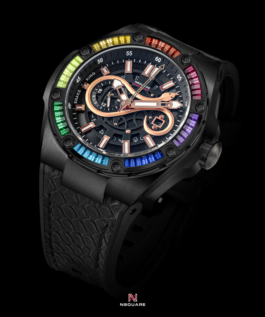 NSquare Snake Special Edition Automatic Watch - 46mm N51.8 Rainbow Black
