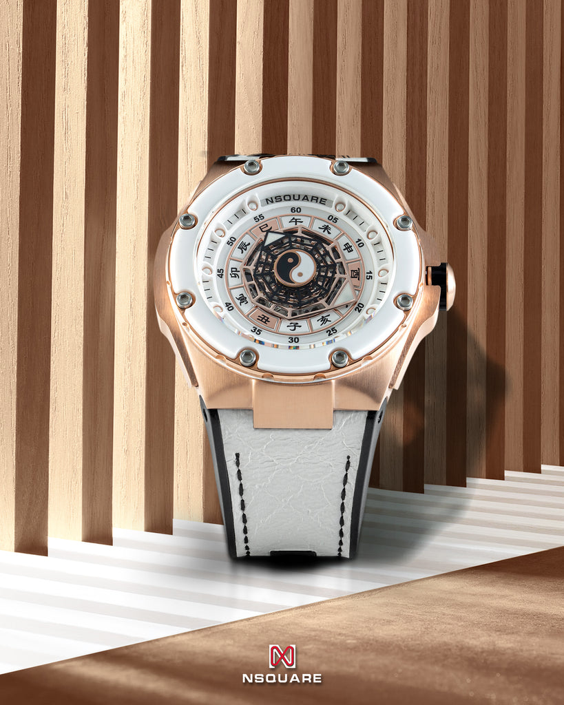 FIVE ELEMENTS N59.1 GOLD ATTRIBUTES ROSE GOLD/WHITE