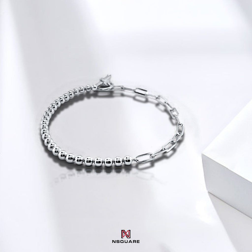 NSquare Jewellet Series Bracelet 17cm NB1.1-S Silver|NSquare Jewellet系列 手鐲 17厘米 NB1.1-S 銀色