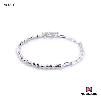 NSquare Jewellet Series Bracelet 17cm NB1.1-S Silver|NSquare Jewellet系列 手鐲 17厘米 NB1.1-S 銀色