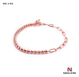 NSquare Jewellet Series Bracelet 17cm NB1.2-RG Rose Gold|NSquare Jewellet系列 手鐲 17厘米 NB1.2-RG 玫瑰金色
