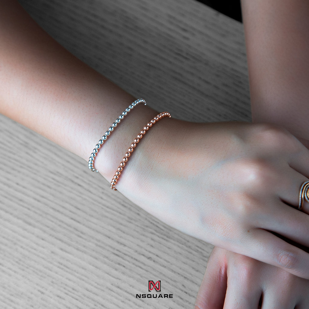 NSquare Jewellet Series Bracelet 17cm NB1.2-RG Rose Gold|NSquare Jewellet系列 手鐲 17厘米 NB1.2-RG 玫瑰金色