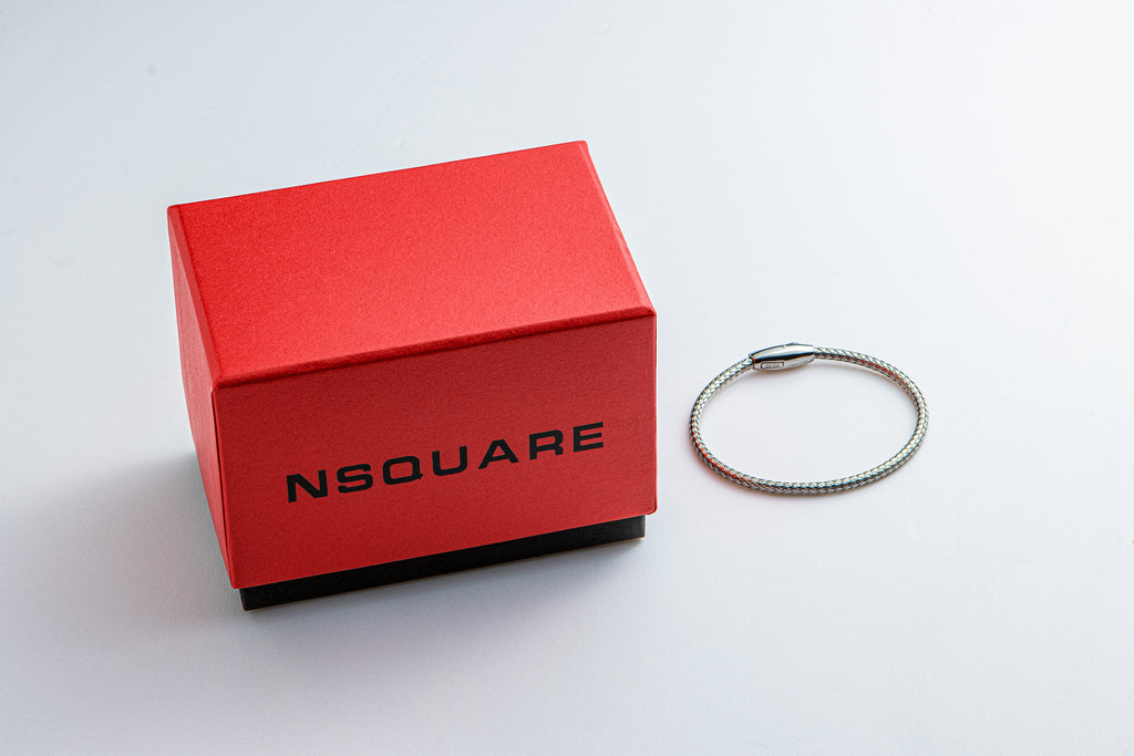 NSquare Jewellet Series Bangle 18cm NB2.1-S Silver|NSquare Jewellet系列 手鐲 18厘米 NB2.1-S 銀色