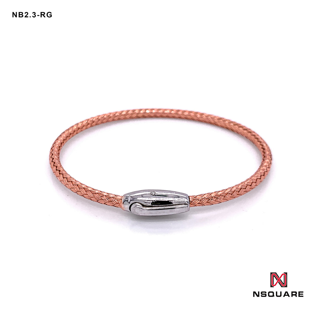 NSquare Jewellet Series Bangle 18cm NB2.3-RG Rose Gold|NSquare Jewellet系列 手鐲 18厘米 NB2.3-RG 玫瑰金色
