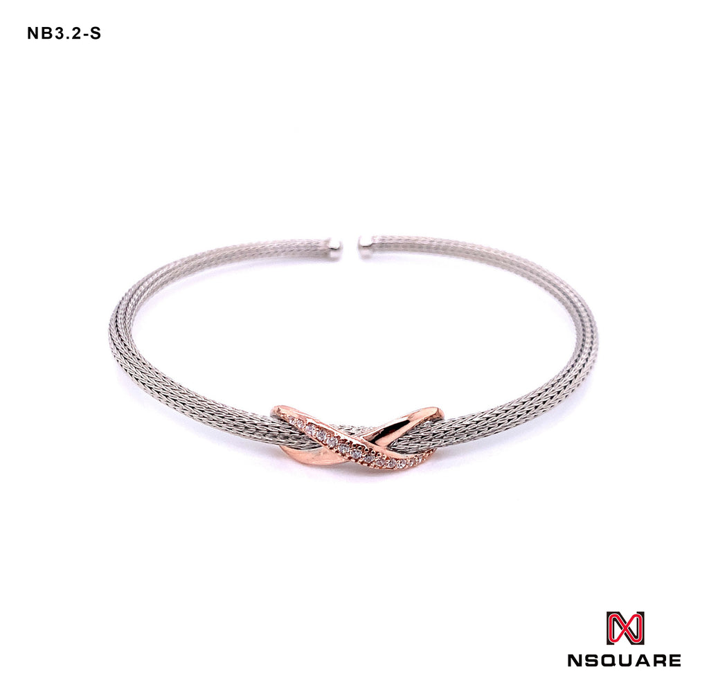 NSquare Jewellet系列手鐲18.5cm NB3.2-S 銀色|NSquare Jewellet系列 手鐲 18.5厘米 NB3.2-S 銀色