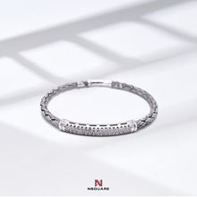 Load image into Gallery viewer, NSquare Jewellet Series Bangle 18cm NB4.1-S Silver|NSquare Jewellet系列 手鐲 18厘米 NB4.1-S 銀色