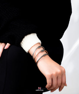NSquare Jewellet Series Bangle 18cm NB2.1-S Silver|NSquare Jewellet系列 手鐲 18厘米 NB2.1-S 銀色