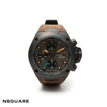 Load image into Gallery viewer, N03.1 Dual Material - Brown Leather with Black Rubber Strap|N03.1 雙材質 - 棕色真皮和黑色橡膠帶