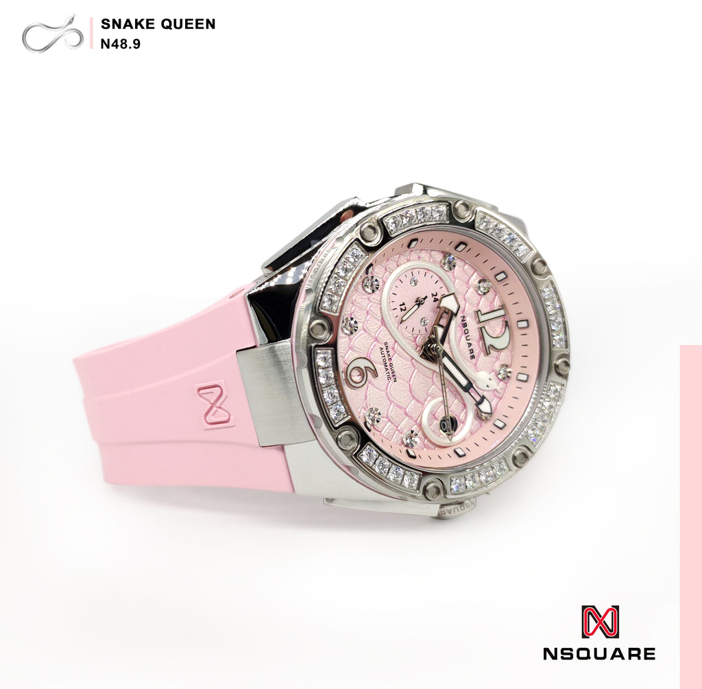 SnakeQueen 39mm N48.9 Pure Pink